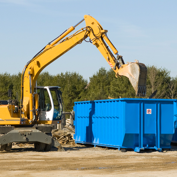 can i choose the location where the residential dumpster will be placed in Oneida County Wisconsin